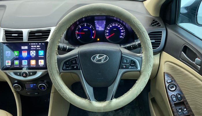 2016 Hyundai Verna FLUIDIC 1.6 SX CRDI, Diesel, Manual, 80,749 km, Steering Wheel Close Up