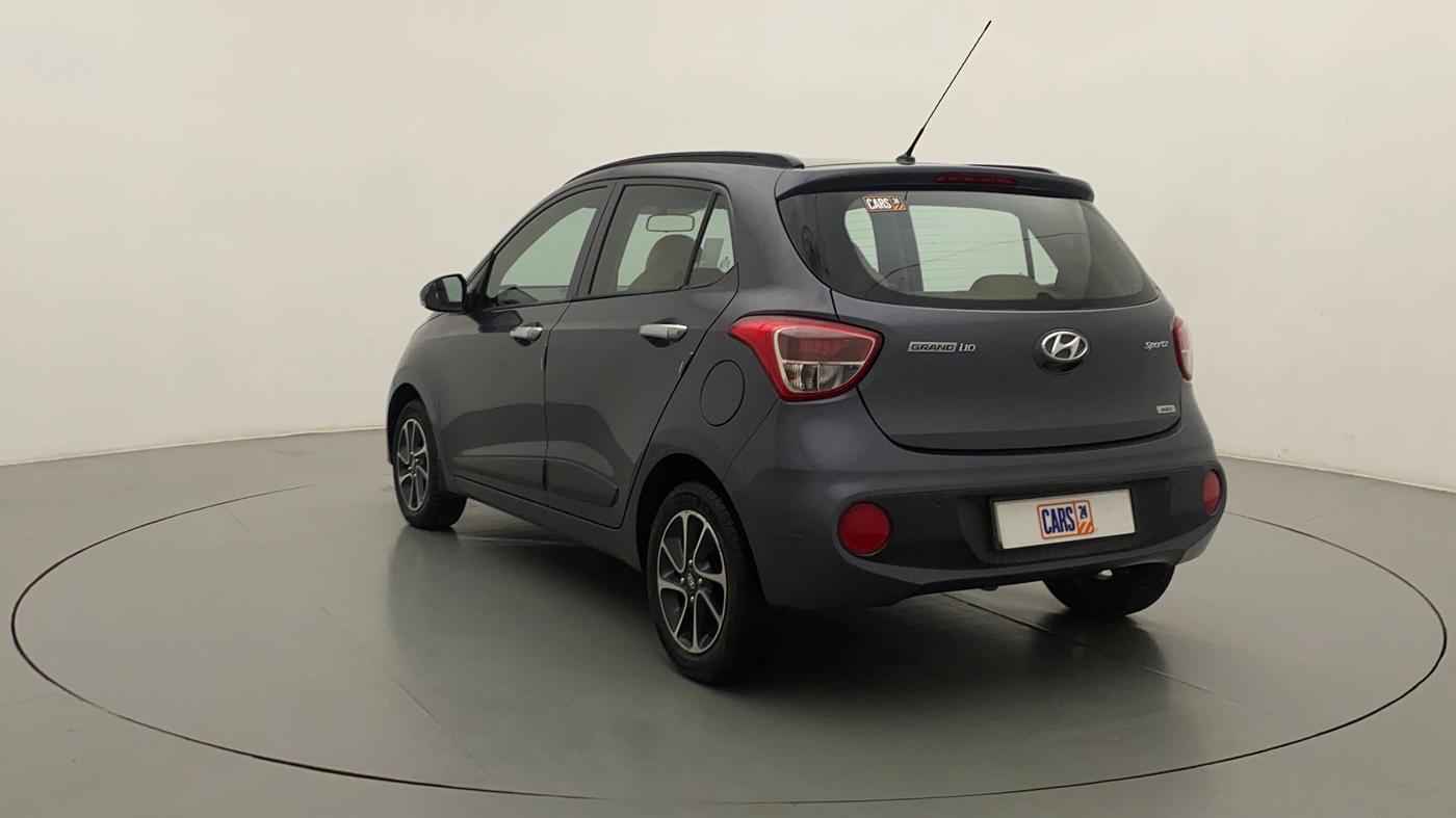 2017 Hyundai Grand i10 SPORTZ (O) AT 1.2 KAPPA VTVT, Petrol, Automatic, 25,723 km, Left Back Diagonal