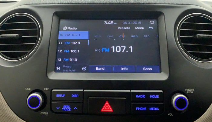 2017 Hyundai Grand i10 SPORTZ (O) AT 1.2 KAPPA VTVT, Petrol, Automatic, 25,723 km, Infotainment System