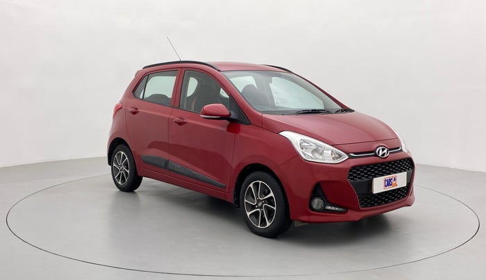 2017 Hyundai Grand i10 SPORTZ (O) 1.2 AT VTVT, Petrol, Automatic, 52,694 km, Right Front Diagonal