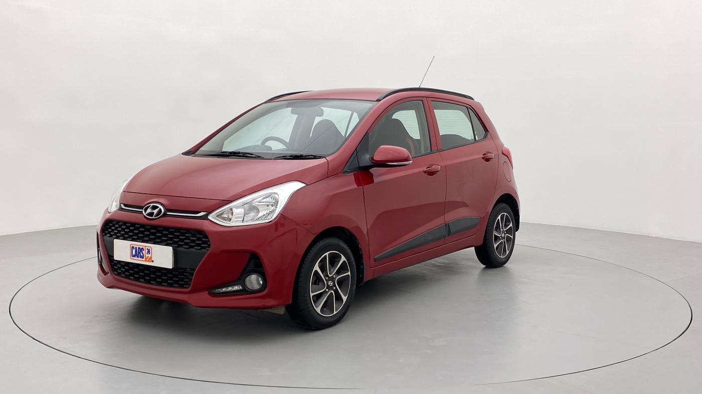 2017 Hyundai Grand i10 SPORTZ (O) 1.2 AT VTVT, Petrol, Automatic, 52,694 km, Left Front Diagonal