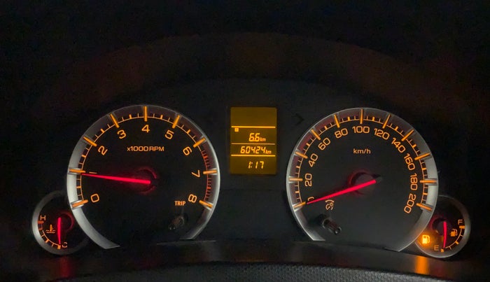 2013 Maruti Swift VXI, Petrol, Manual, 60,424 km, Odometer Image