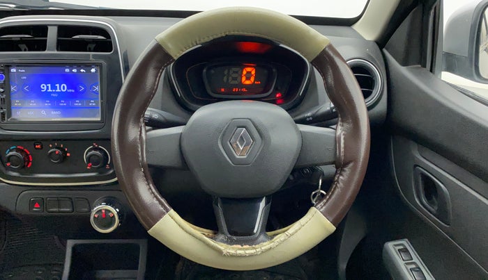 2017 Renault Kwid RXL 1.0 AMT, Petrol, Automatic, 23,431 km, Steering Wheel Close Up