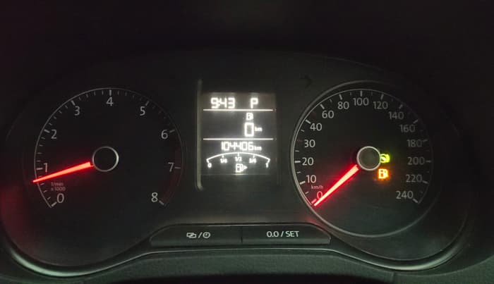2016 Volkswagen Polo GT TSI AT, Petrol, Automatic, 1,04,392 km, Odometer Image