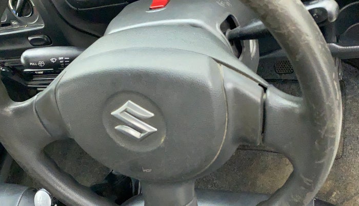 2010 Maruti Wagon R LXI MINOR, Petrol, Manual, 46,233 km, Steering wheel - Horn pad has minor damage