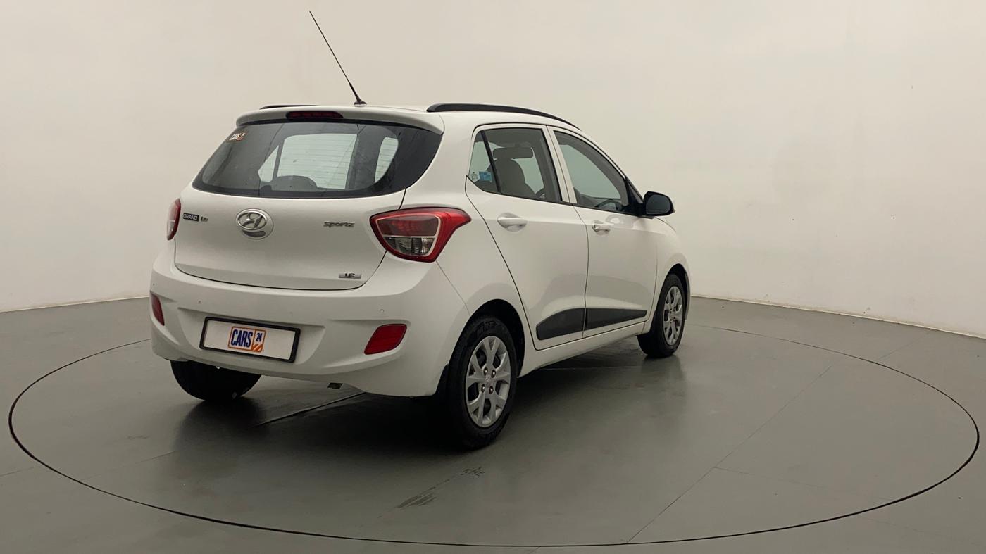 2015 Hyundai Grand i10 SPORTZ 1.2 KAPPA VTVT, Petrol, Manual, 33,395 km, Right Back Diagonal
