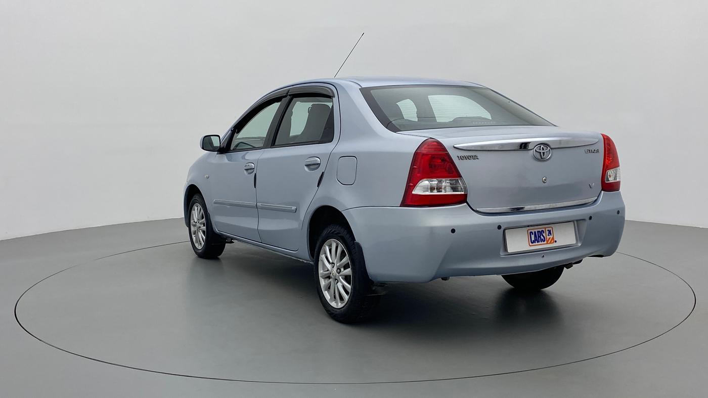 2011 Toyota Etios V, Petrol, Manual, 1,06,360 km, Left Back Diagonal