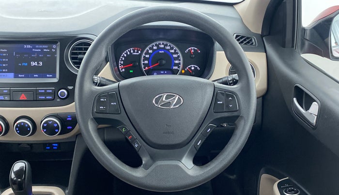 2018 Hyundai Grand i10 SPORTZ (O) 1.2 AT VTVT, Petrol, Automatic, 15,454 km, Steering Wheel Close Up