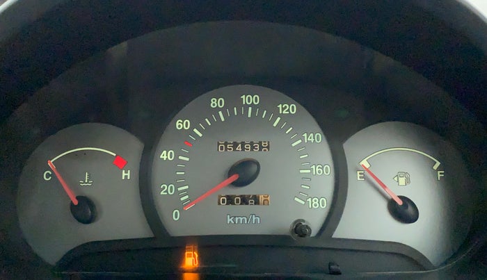 2010 Hyundai Santro Xing GL, Petrol, Manual, 54,938 km, Odometer Image