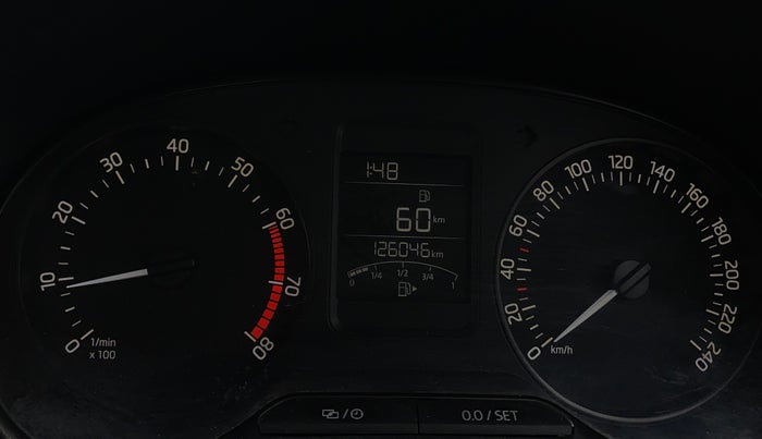 2017 Skoda Rapid STYLE 1.6 MPI, Petrol, Manual, 1,26,040 km, Odometer Image