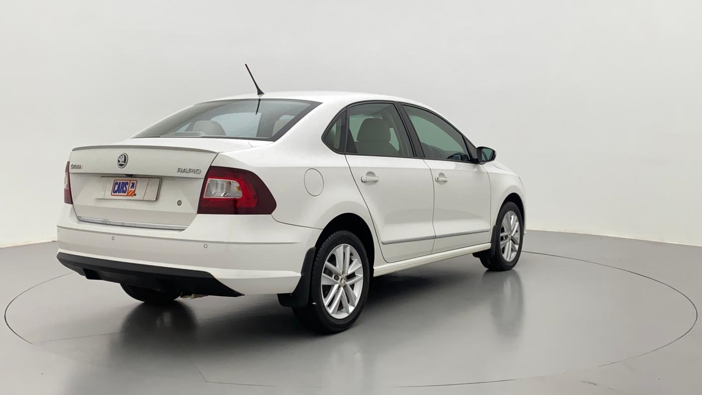 2021 Skoda Rapid STYLE 1.0 AT, Petrol, Automatic, 12,294 km, Right Back Diagonal