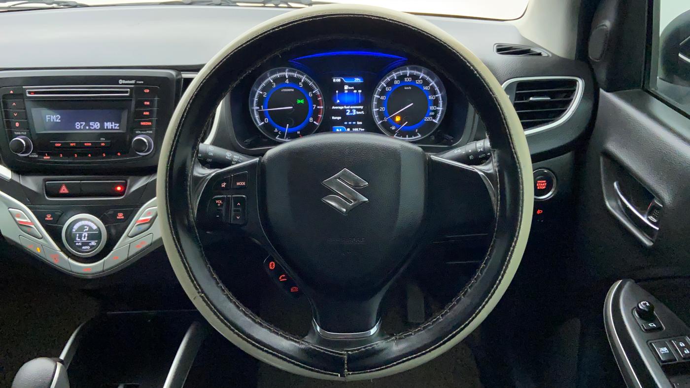 2016 Maruti Baleno ZETA 1.2 K12 CVT, Petrol, Automatic, 13,364 km, Steering Wheel Close-up