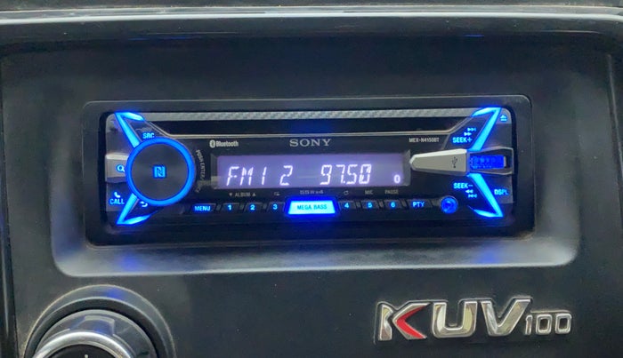 2016 Mahindra Kuv100 K2+ 6 STR, Petrol, Manual, 55,764 km, Infotainment System
