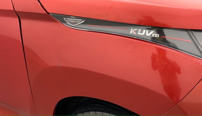 2016 Mahindra Kuv100 K2+ 6 STR, Petrol, Manual, 55,764 km, Right fender - Slightly dented