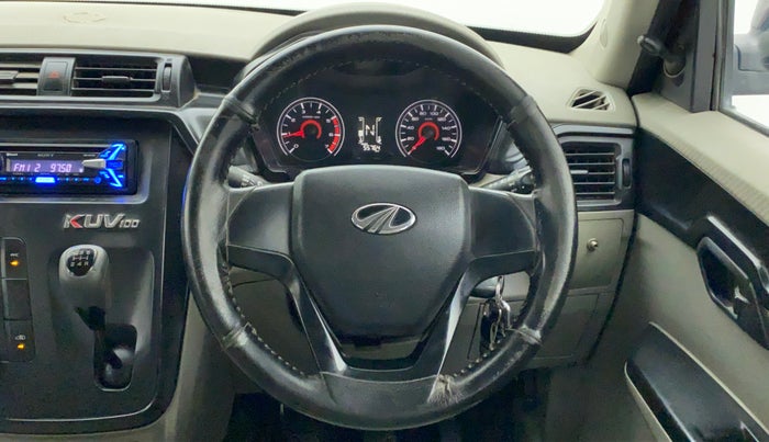 2016 Mahindra Kuv100 K2+ 6 STR, Petrol, Manual, 55,764 km, Steering Wheel Close Up
