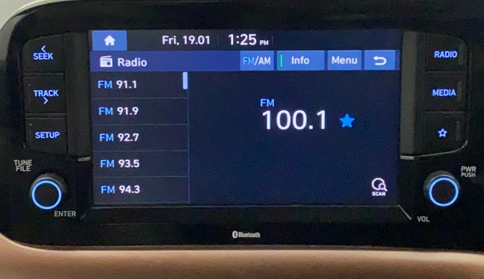 2021 Hyundai AURA SX 1.2 (O), Petrol, Manual, 16,365 km, Infotainment System