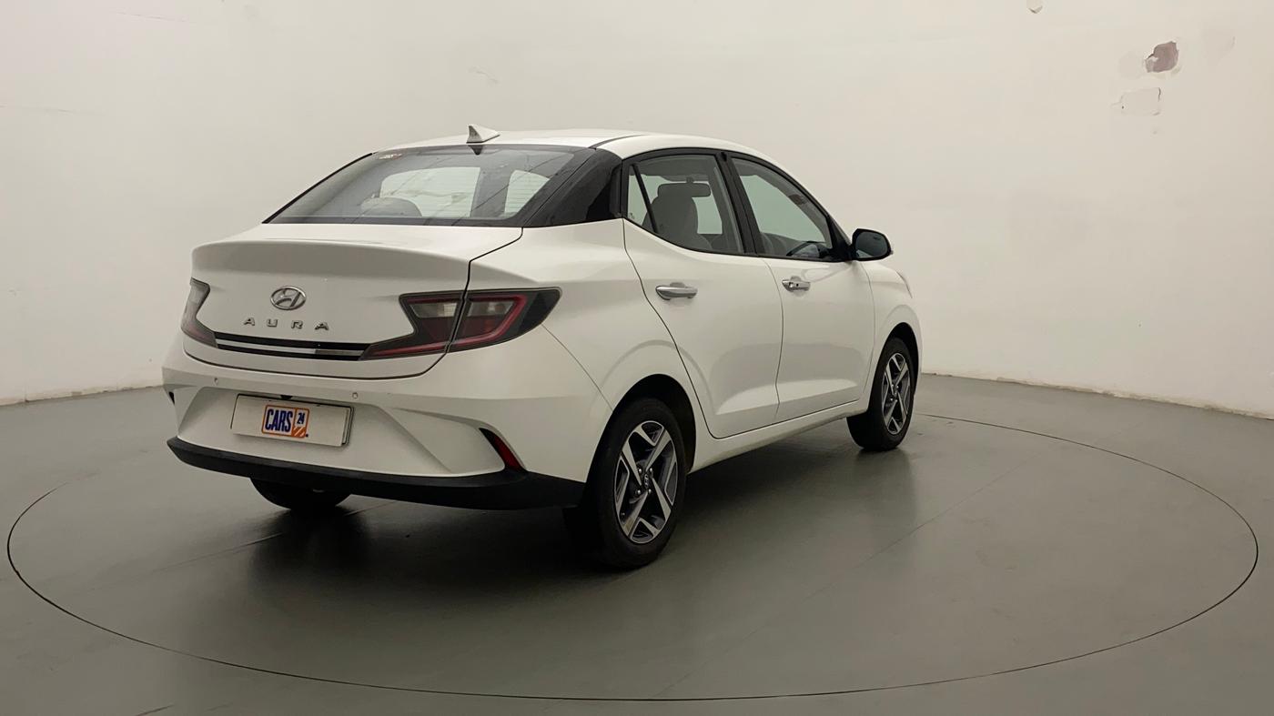 2021 Hyundai AURA SX 1.2 (O), Petrol, Manual, 16,365 km, Right Back Diagonal