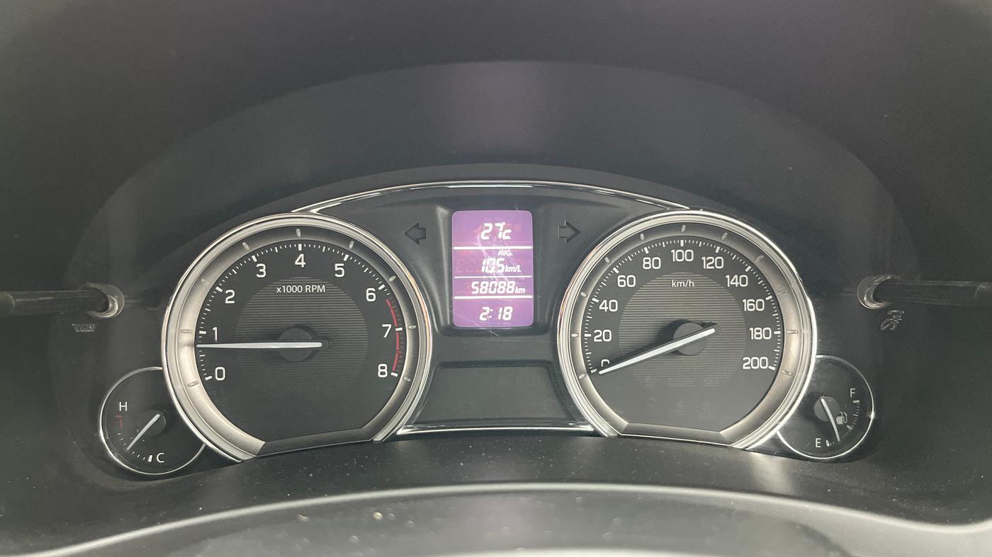 2016 Maruti Ciaz ZXI+ RS, Petrol, Manual, 58,087 km, Odometer Image