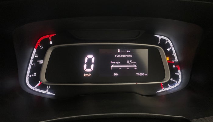 2022 KIA SONET HTX 1.5, Diesel, Manual, 74,696 km, Odometer Image