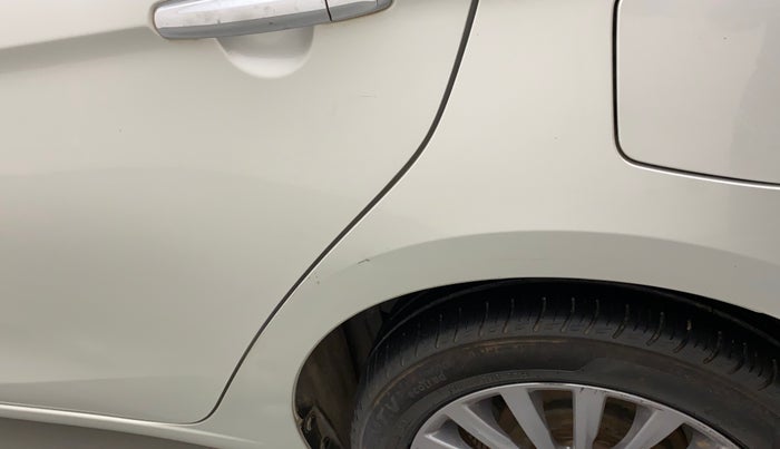 2018 Maruti Ciaz ALPHA DIESEL 1.3, Diesel, Manual, 99,927 km, Left quarter panel - Slightly dented
