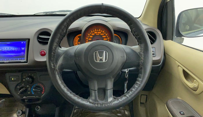 2013 Honda Amaze 1.2L I-VTEC E, Petrol, Manual, Steering Wheel Close Up