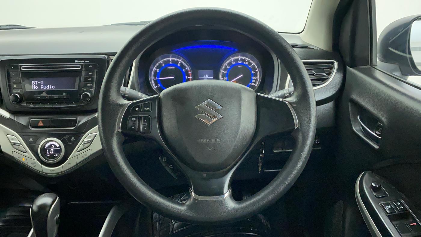 2016 Maruti Baleno DELTA CVT PETROL 1.2, Petrol, Automatic, 50,090 km, Steering Wheel Close Up