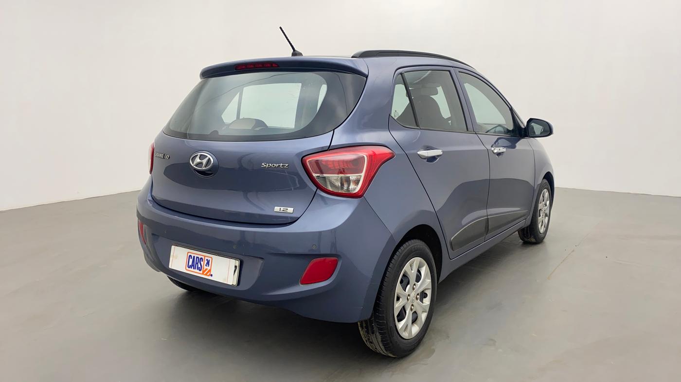 2013 Hyundai Grand i10 SPORTZ 1.2 KAPPA VTVT, Petrol, Manual, 67,397 km, Right Back Diagonal