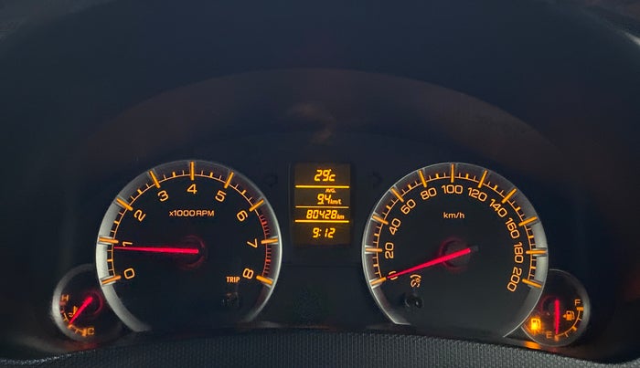 2014 Maruti Swift ZXI D, Petrol, Manual, 80,458 km, Odometer Image