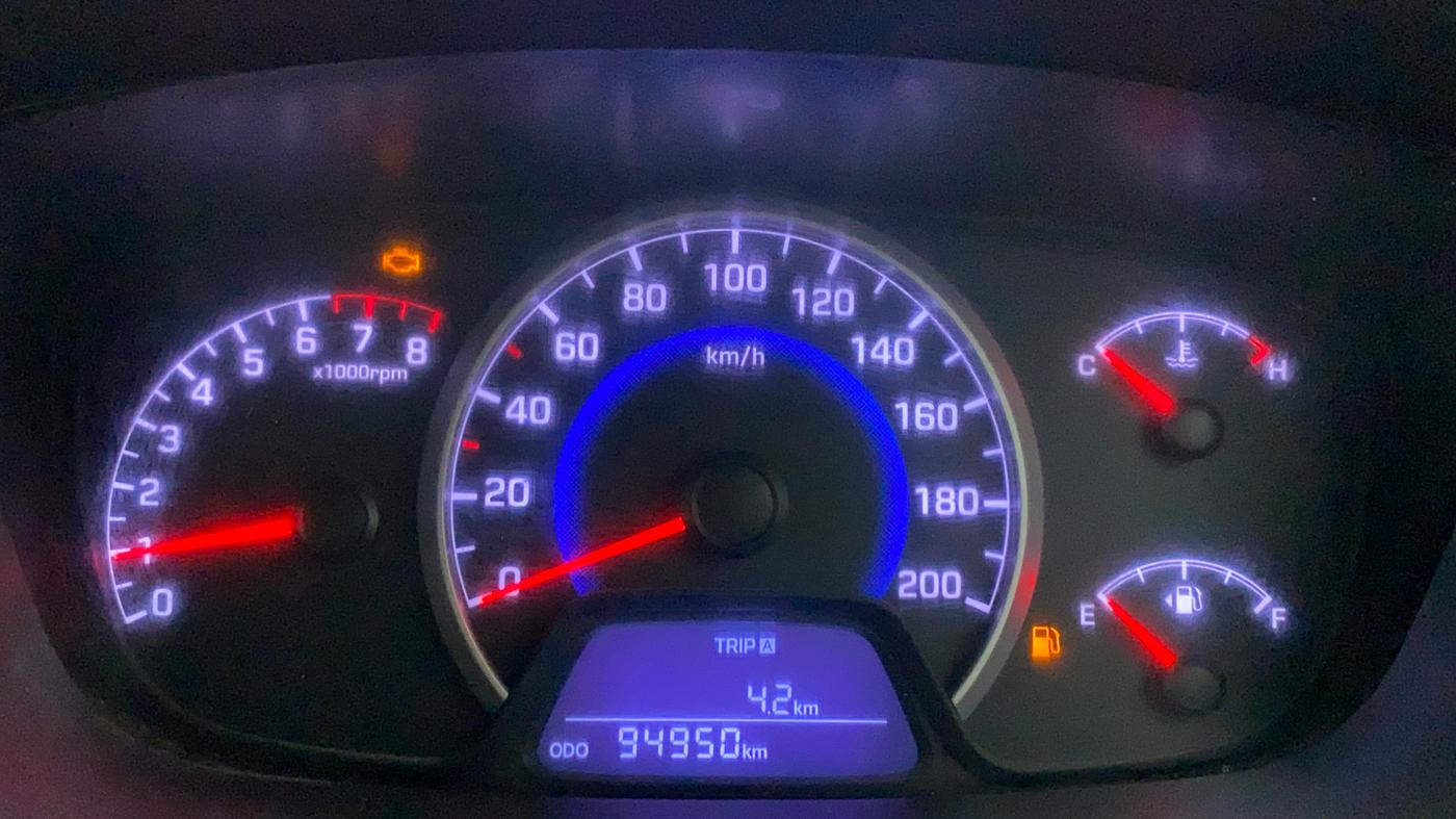 2016 Hyundai Grand i10 MAGNA 1.2 KAPPA VTVT, CNG, Manual, 95,138 km, Odometer Image