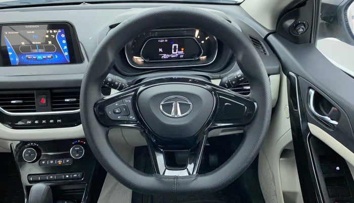 2021 Tata NEXON XZA + 1.2 PETROL A/T, Petrol, Automatic, 2,997 km, Steering Wheel Close Up