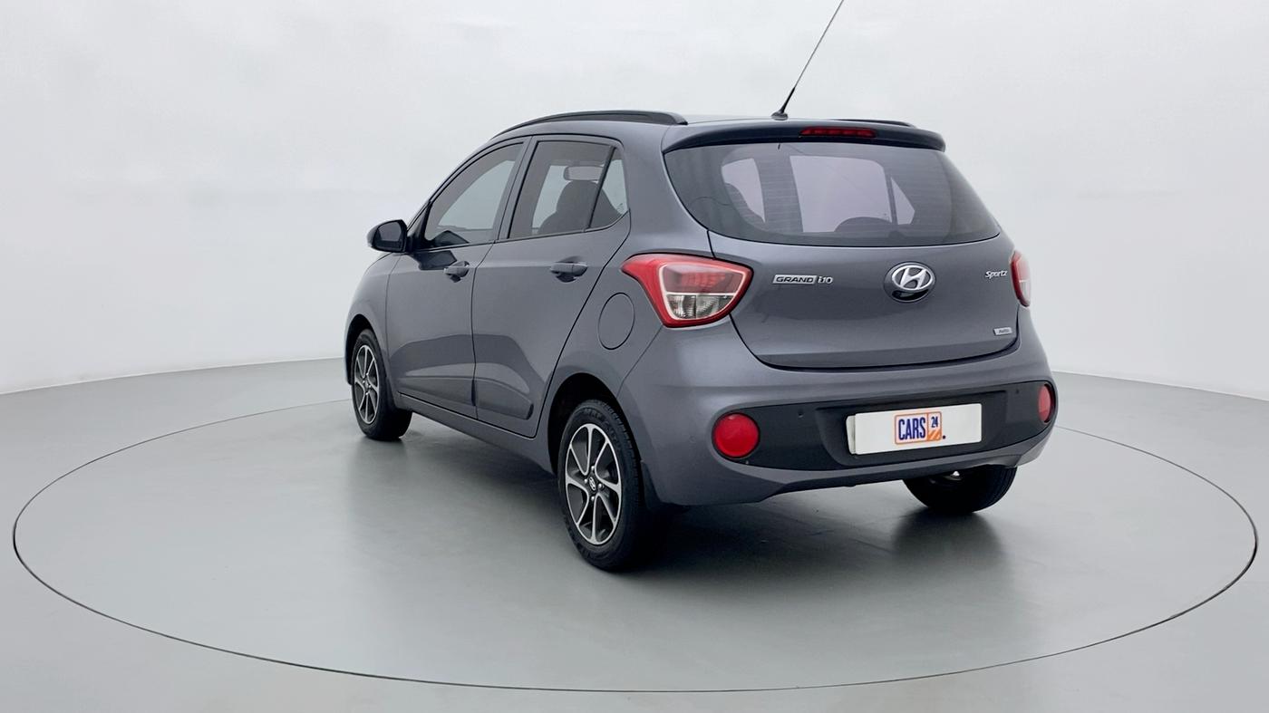 2017 Hyundai Grand i10 SPORTZ (O) 1.2 AT VTVT, Petrol, Automatic, 42,152 km, Left Back Diagonal