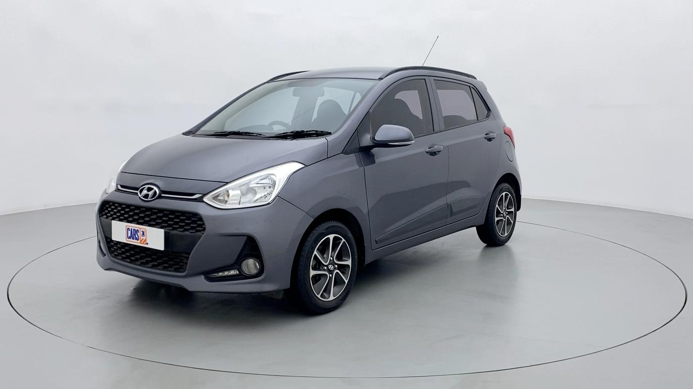 2017 Hyundai Grand i10 SPORTZ (O) 1.2 AT VTVT, Petrol, Automatic, 42,152 km, Left Front Diagonal
