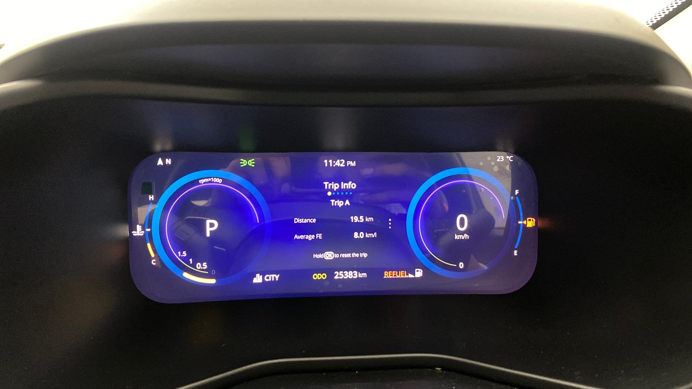 2024 Tata Curvv Creative Plus S 1.2 Petrol 7DCA, Petrol, Automatic, 25,382 km, Odometer Image