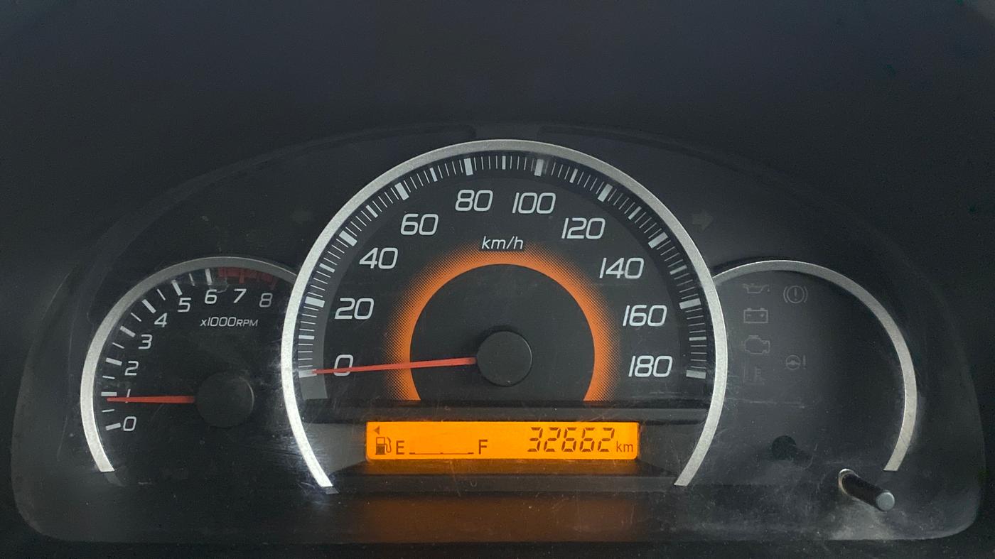 2013 Maruti Wagon R 1.0 VXI, Petrol, Manual, 32,712 km, Odometer Image