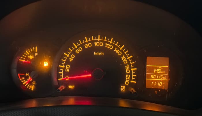 2015 Maruti Swift Dzire LXI (O), Petrol, Manual, 80,101 km, Odometer Image