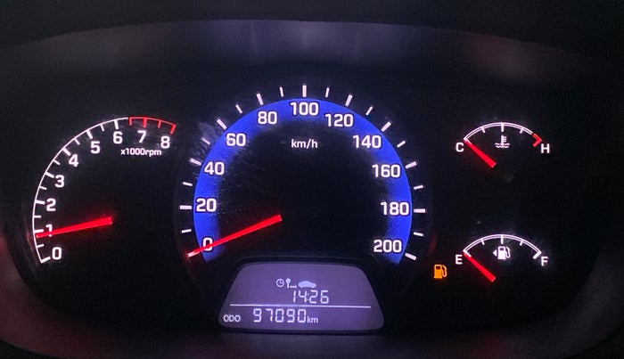 2014 Hyundai Xcent S 1.2, Petrol, Manual, 97,069 km, Odometer Image