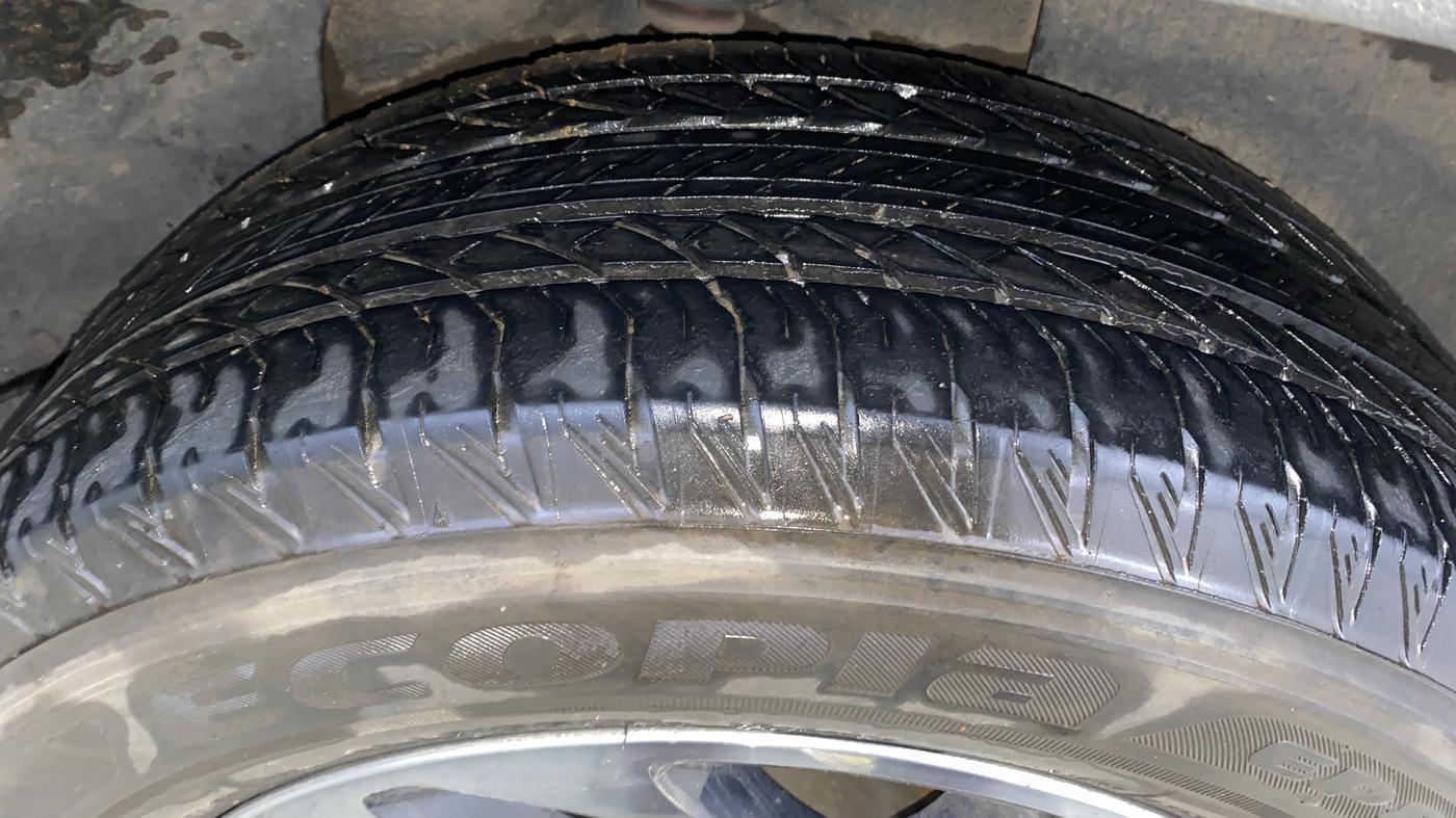 2023 Tata Safari XZA PLUS O DARK EDITION, Diesel, Automatic, 47,345 km, Left Rear Tyre Tread