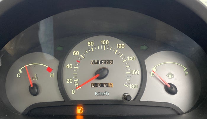 2011 Hyundai Santro Xing GLS, Petrol, Manual, 91,376 km, Odometer Image