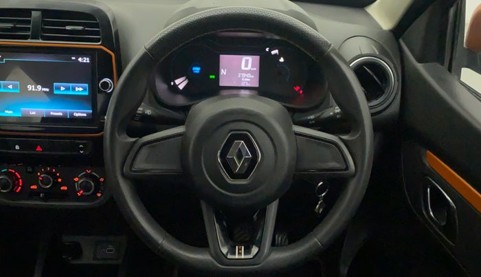 2019 Renault Kwid CLIMBER 1.0 AMT (O), Petrol, Automatic, 37,940 km, Steering Wheel Close Up