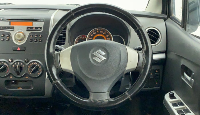 2010 Maruti Wagon R 1.0 VXI, Petrol, Manual, 67,126 km, Steering Wheel Close Up
