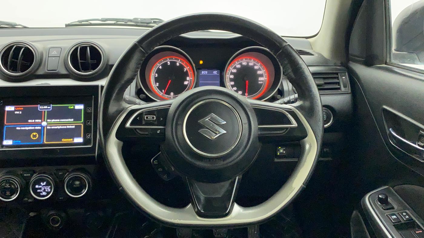 2018 Maruti Swift ZXI PLUS, CNG, Manual, 88,992 km, Steering Wheel Close Up