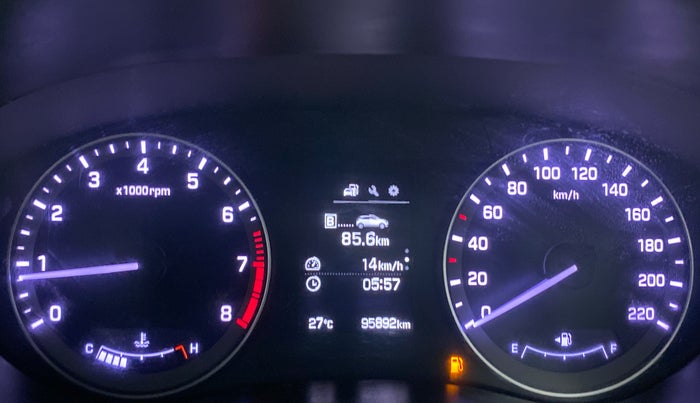 2016 Hyundai Elite i20 ASTA 1.2, Petrol, Manual, 96,341 km, Odometer Image