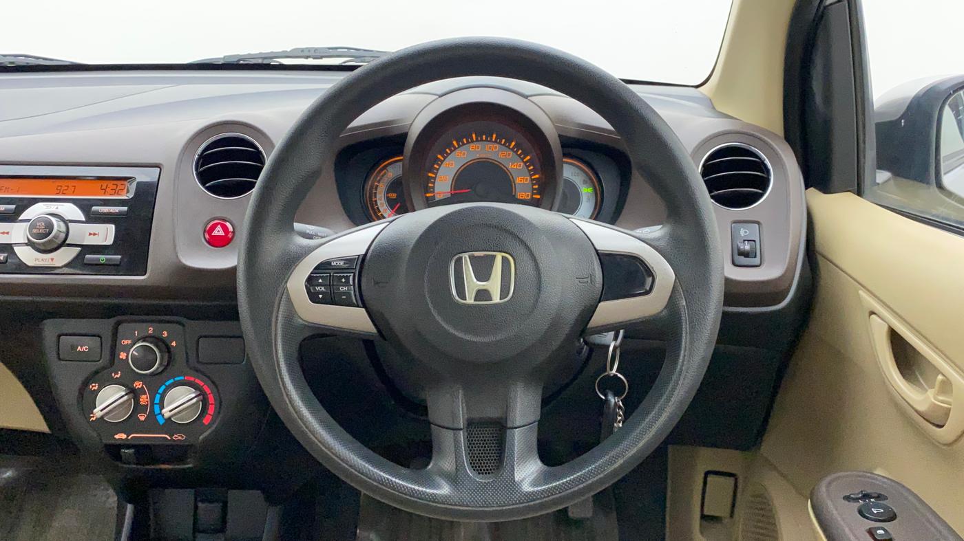 2012 Honda Brio S MT, Petrol, Manual, 54,182 km, Steering Wheel Close Up