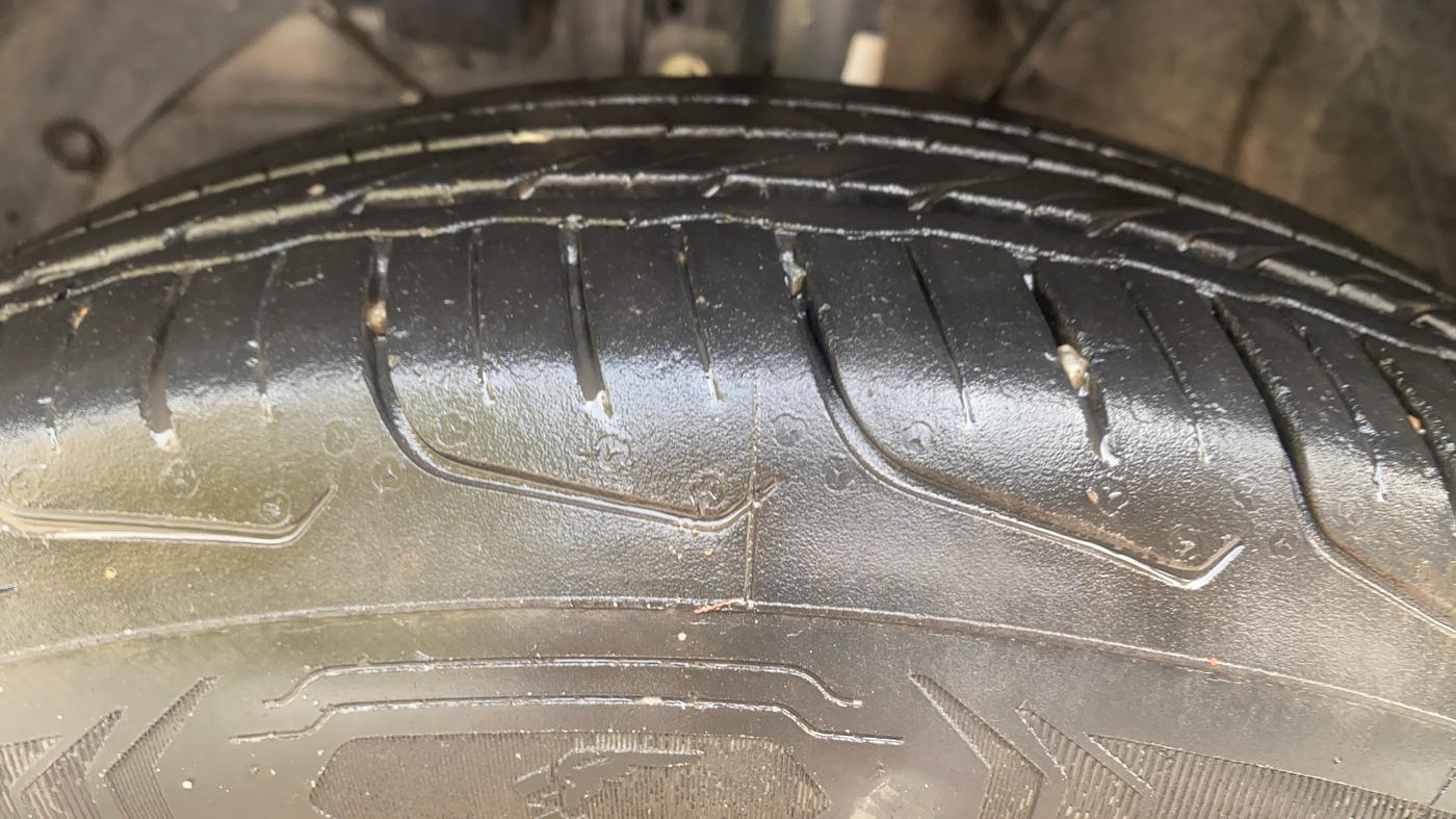2024 Maruti FRONX DELTA 1.2 AGS, Petrol, Automatic, 7,591 km, Left Front Tyre Tread