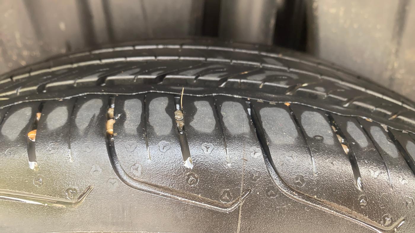 2024 Maruti FRONX DELTA 1.2 AGS, Petrol, Automatic, 7,591 km, Left Rear Tyre Tread
