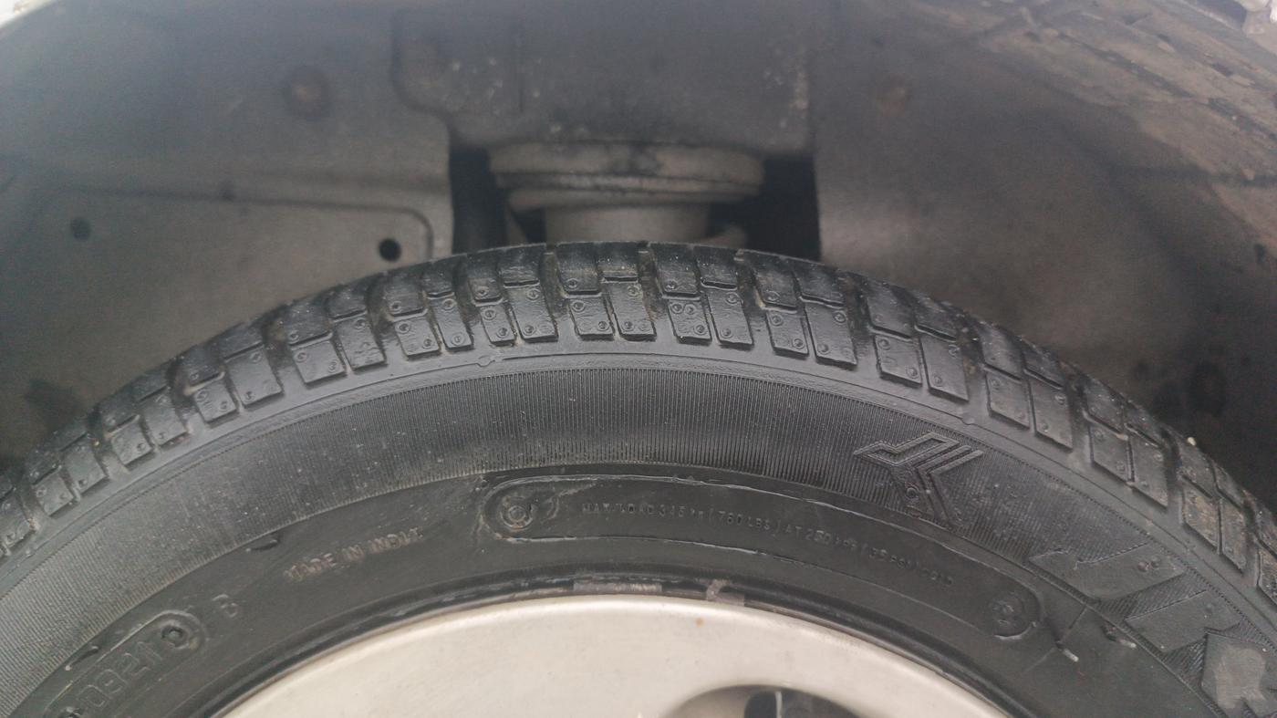 2013 Tata Nano LX, Petrol, Manual, 72,310 km, Left Rear Tyre Tread