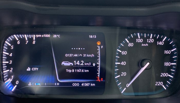 2020 Tata ALTROZ XZ PETROL, Petrol, Manual, 41,505 km, Odometer Image