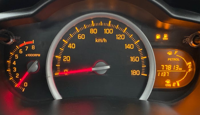 2019 Maruti Celerio VXI CNG OPT, CNG, Manual, 77,891 km, Odometer Image