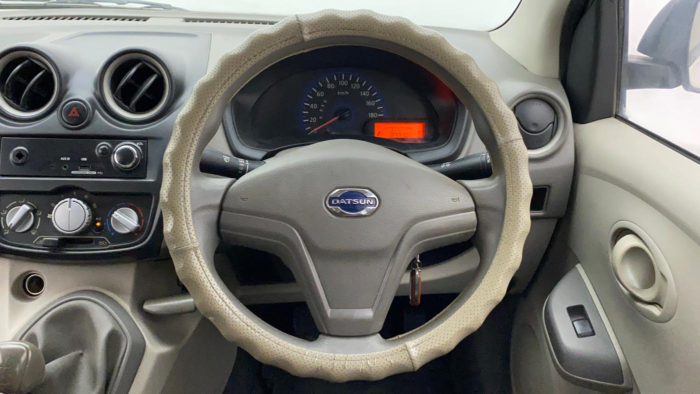 2015 Datsun Go T, Petrol, Manual, 87,708 km, Steering Wheel Close Up
