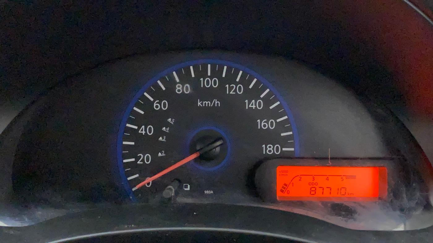 2015 Datsun Go T, Petrol, Manual, 87,708 km, Odometer Image